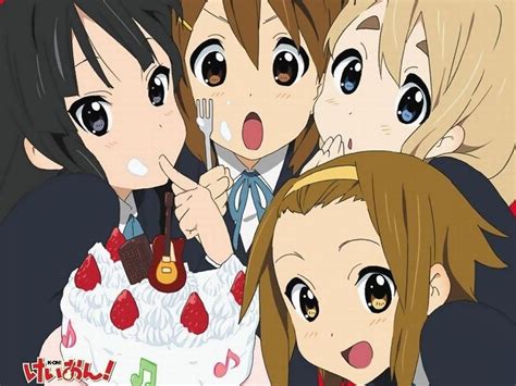 Keion Group With Cake K On Anime Kawaii Anime Anime Girls K On Icon