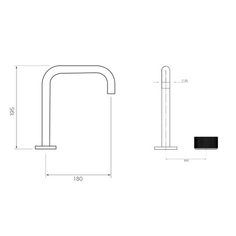 Vierra Basin Mixer With Fixed Squareline Spout Streamline Products