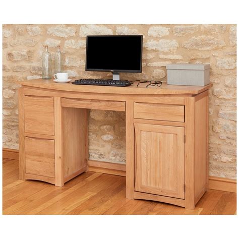 Solid Oak Office Desk Photos Cantik