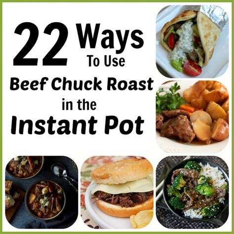 What would normally take hours in the oven takes only one hour in the instant pot and you can cook everything at once—and even sear it, too! 13 Ways to Use Chuck Roast in the Instant Pot - 365 Days ...