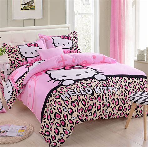 Details About Kids Hello Kitty Bedding Duvet Quilt Cover Bedding Set