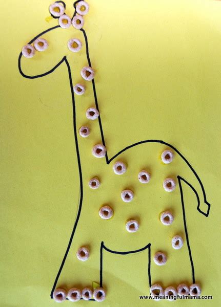 Cheerios Giraffe | Fun Family Crafts