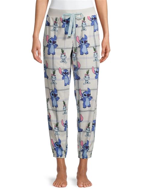 Womens Disneys Lilo Stitch Fleece Pajama Pants