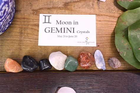 Gemini Gemstone Kit Moon In Gemini Crystal Kit Healing Etsy