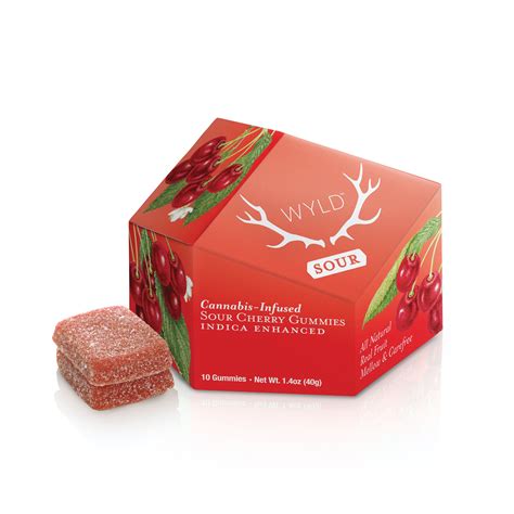 Wyld Sour Cherry Indica Enhanced Gummies Weedmaps