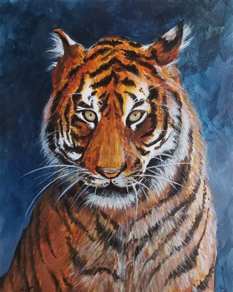 How To Create A Tiger Acrylic Painting 2023 VeryCreate Com