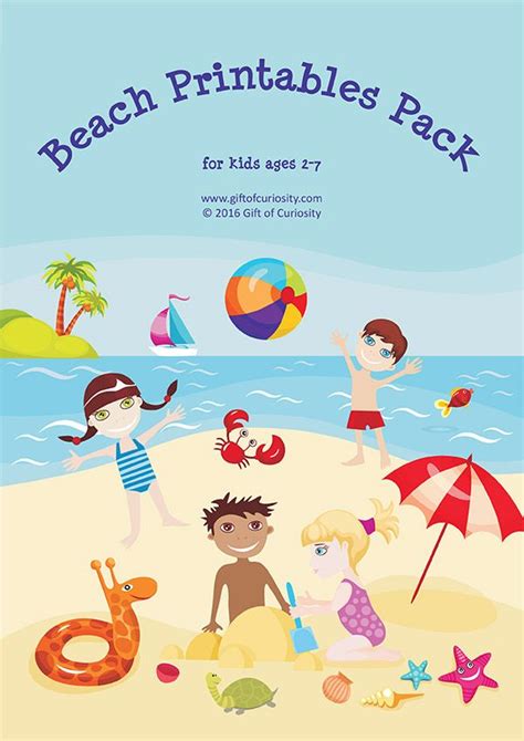 Beach Printables Pack With More Than 70 Beach Activities For Kids Beach Theme Preschool