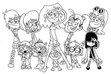 The Loud House Coloring Pages To Download And Print For Free