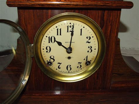 Antique Working Seth Thomas Adamantine Mantel Clock C1880 With Rare