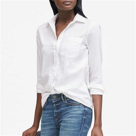 10 Best White Button Down Shirts White Oxford Shirt Women White Oxford Shirt Outfit White