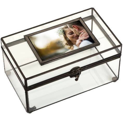 Large Glass Box Photo Display Case Clear Decorative Storage Etsy