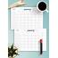 Download Printable Monthly Calendar With Notes Section PDF