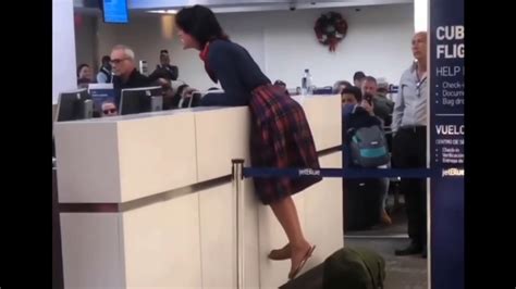 Crazy Lady Freaks Out At Fort Laudardale Airport Youtube