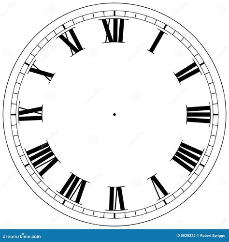 Clock Template Stock Photography Image 5828322