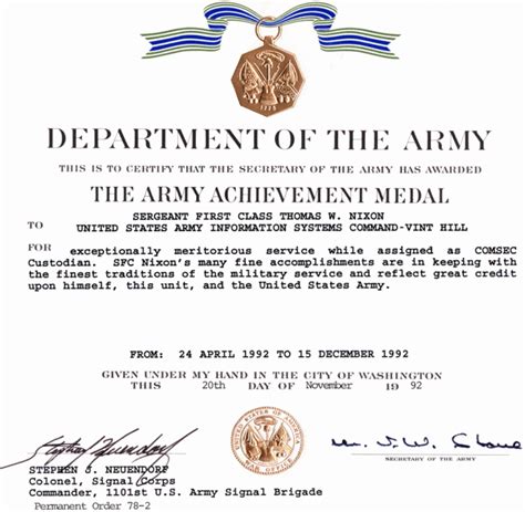 This website may use cookies in order to work better. Education / Awards with Army Good Conduct Medal ...