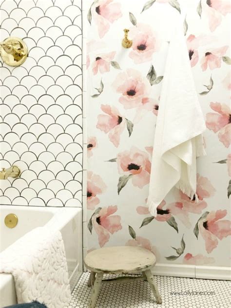 Wow Worthy Bathroom Wallpaper Ideas Ladies Bathroom Pink Floral
