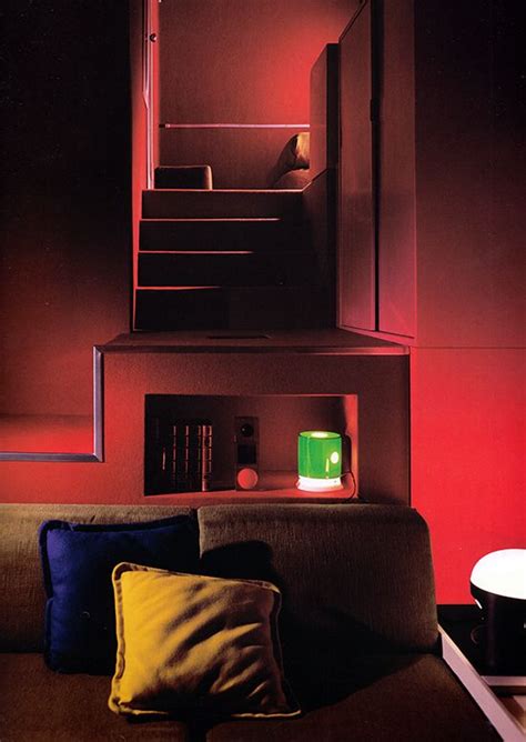 Joe Colombo The Red Apartment 1967 Red Apartment Vintage Interior