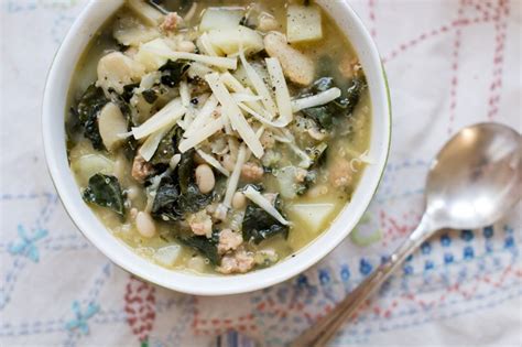 Sausage Kale White Bean Soup In Crock Pot Great Used Spicy Italian