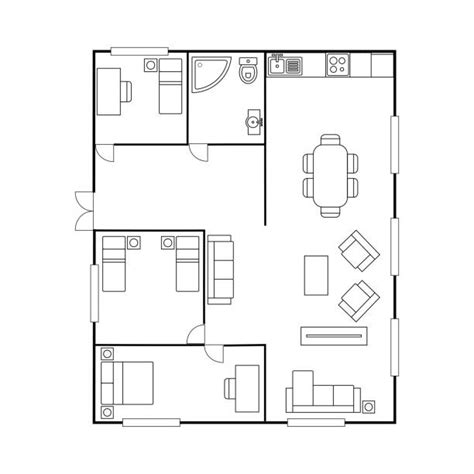 House Floor Plan Map Clip Art