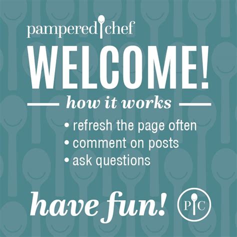 Fb Image Welcome 3b 800×800 Pampered Chef Party Pampered Chef