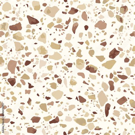 Terrazzo Marble Flooring Seamless Pattern Realistic Vector Texture Of