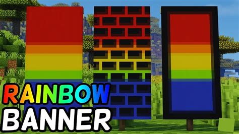 Minecraft basics it s a crafty wearable cape banners addon minecraft banner fortnite x minecraft para how to make an american flag minecraft minecraft hy birthday banner top 10 coolest banners in minecraftoverview better. How To Make A Rainbow Banner in Minecraft! (1.14+) (LOOM ...