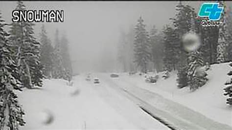 Storm Brings High Winds Heavy Snow To Northern California
