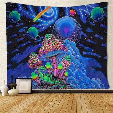 Trippy Tapestry Tapestry Nature Psychedelic