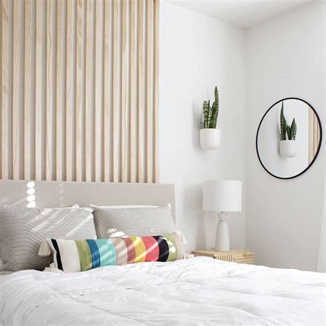 Add a focal point to your living room, bedroom, hallway or other space with these feature wall ideas. Pin on wall behind bed
