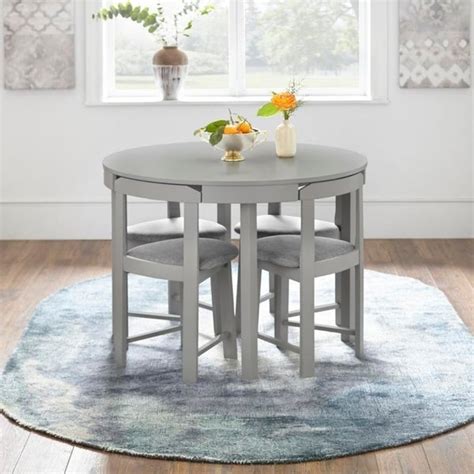 Harrisburg 5 Piece Tobey Compact Round Dining Set Advanced Solutions
