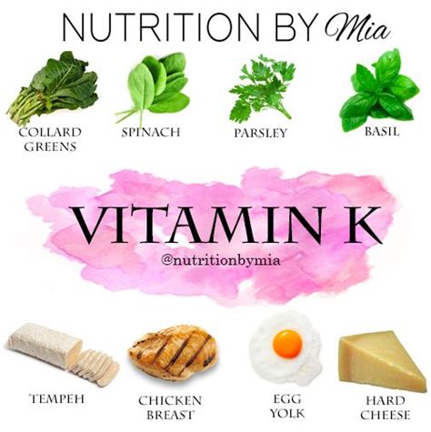 Health Facts Food Food Facts Health Diet Vitamin K Foods Healthy