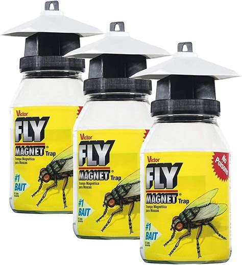 Safer Brand Victor M380 Fly Magnet Reusable Trap With Bait Pack Of 3 Patio