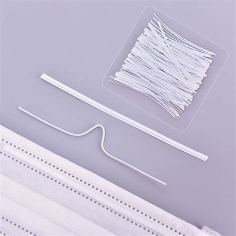 Mm White Pe Nose Bridge Strip Bendable Wires Flexible Twist Ties