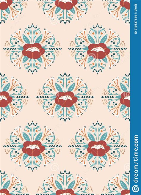 Vector Seamless Floral Damask Pattern Rich Ornament Old Damascus