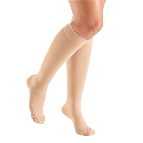 Support Plus Womens Opaque Closed Toe Firm Compression Knee High