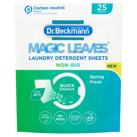 Dr Beckmann Non Biological Laundry Detergent Sheets X25 Tesco Groceries