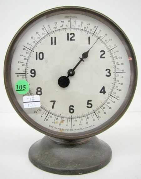 105 One Hand Clock Co Warren Pa Clock