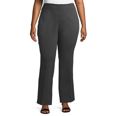 Terra And Sky Terra And Sky Womens Plus Size Pull On Bootcut Pants