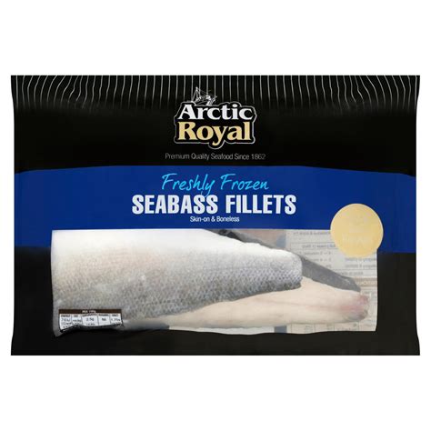 Arctic Royal Freshly Frozen Seabass Fillets Skin On And Boneless Fish