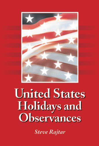 9780786475025 United States Holidays And Observances By Date