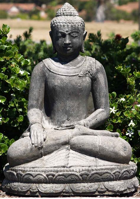 Sold Stone Garden Buddha Statue 32 67ls29 Hindu Gods