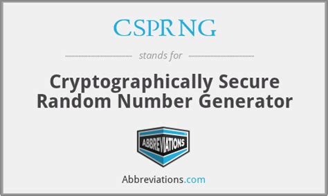 Csprng Cryptographically Secure Random Number Generator