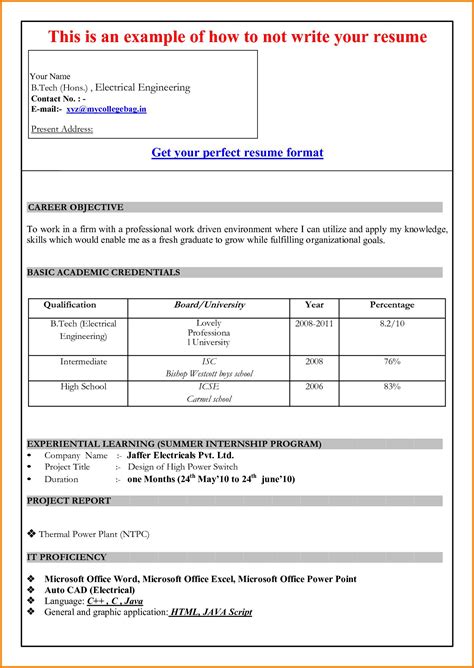 If you're looking for free downloadable resume templates, look no further! Resume Format In Microsoft Word 2007 - Zohre throughout ...