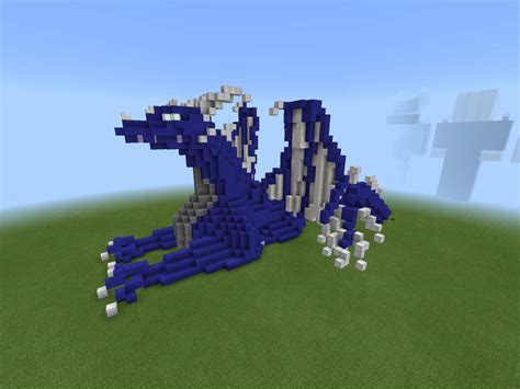 The ender dragon is a boss that appears in the game minecraft. Blue Dragon | Minecraft Build 🔷🔹 | Minecraft Amino