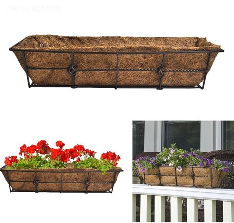 Deck railing planters diy cement planters large outdoor planters diy hanging planter diy planter box deck railings flower planters garden planters planter ideas. Deck Rail Planter 24 Inch Adjustable Display Plant Flower ...