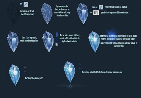 How To Draw Ice By Jiuge On Deviantart Digital Painting Tutorials