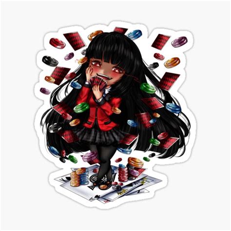 Jabami Yumeko Kakegurui Sticker For Sale By Silentremi Redbubble