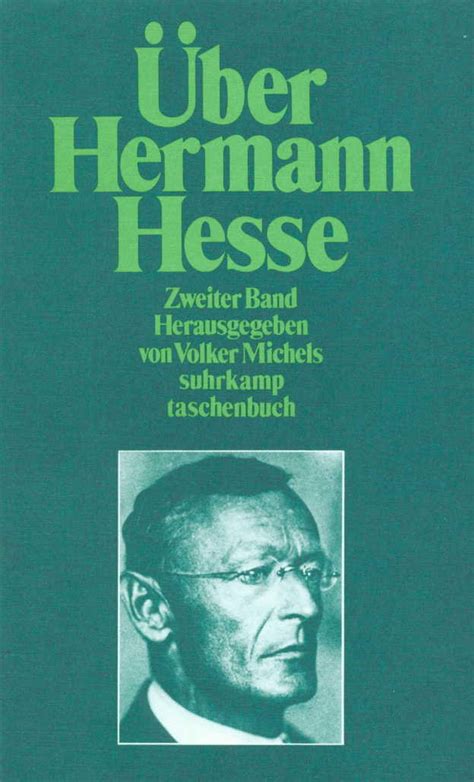 Über Hermann Hesse Buch Von Volker Michels Suhrkamp Verlag
