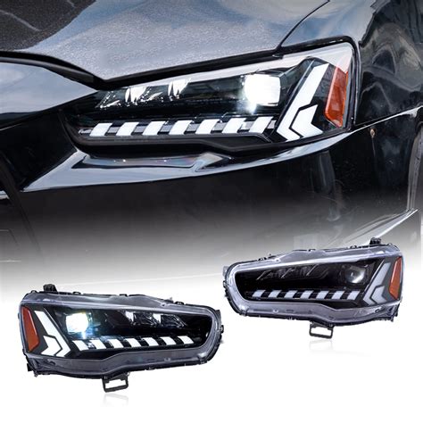 Buy HCmotion LED Headlights Assembly Fit For Mitsubishi Lancer EVO X