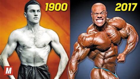 Evolution Of Bodybuilding From 1900 To 2017 Youtube